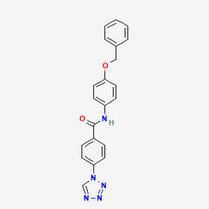 N-[4-(benzyloxy)phenyl]-4-(1H-tetrazol-1-yl)benzamide