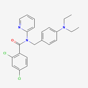 2,4-dichloro-N-[4-(diethylamino)benzyl]-N-(pyridin-2-yl)benzamide