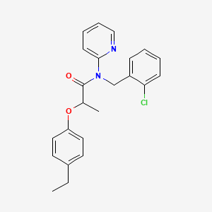 N-(2-chlorobenzyl)-2-(4-ethylphenoxy)-N-(pyridin-2-yl)propanamide