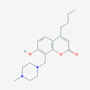 4-butyl-7-hydroxy-8-[(4-methylpiperazin-1-yl)methyl]-2H-chromen-2-one