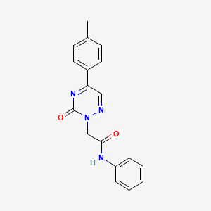 2-[5-(4-methylphenyl)-3-oxo-1,2,4-triazin-2(3H)-yl]-N-phenylacetamide