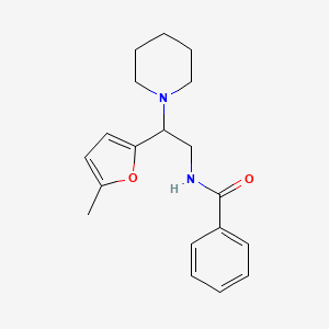 N-[2-(5-methylfuran-2-yl)-2-(piperidin-1-yl)ethyl]benzamide