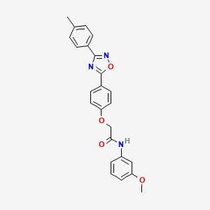 N-(3-methoxyphenyl)-2-{4-[3-(4-methylphenyl)-1,2,4-oxadiazol-5-yl]phenoxy}acetamide