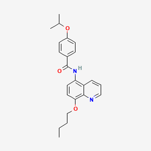 N-(8-butoxyquinolin-5-yl)-4-(propan-2-yloxy)benzamide