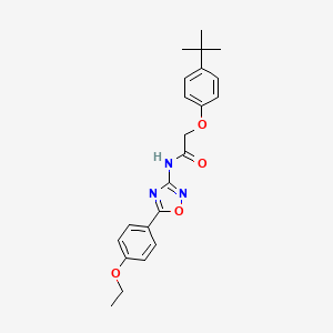 molecular formula C22H25N3O4 B11314967 2-(4-tert-butylphenoxy)-N-[5-(4-ethoxyphenyl)-1,2,4-oxadiazol-3-yl]acetamide 