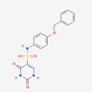 molecular formula C17H15N3O5S B11315005 N-[4-(benzyloxy)phenyl]-2-hydroxy-6-oxo-1,6-dihydropyrimidine-5-sulfonamide 