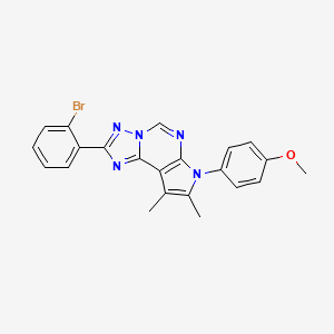 2-(2-bromophenyl)-7-(4-methoxyphenyl)-8,9-dimethyl-7H-pyrrolo[3,2-e][1,2,4]triazolo[1,5-c]pyrimidine