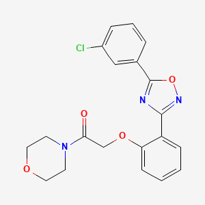 2-{2-[5-(3-Chlorophenyl)-1,2,4-oxadiazol-3-yl]phenoxy}-1-(morpholin-4-yl)ethanone