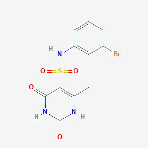 N-(3-bromophenyl)-2-hydroxy-4-methyl-6-oxo-1,6-dihydropyrimidine-5-sulfonamide