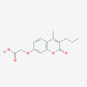 molecular formula C15H16O5 B11315119 [(4-methyl-2-oxo-3-propyl-2H-chromen-7-yl)oxy]acetic acid 