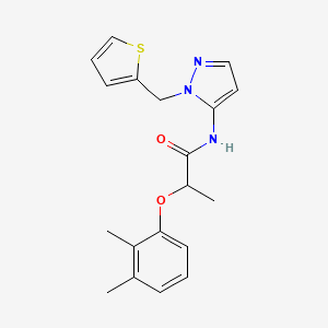 2-(2,3-dimethylphenoxy)-N-[1-(thiophen-2-ylmethyl)-1H-pyrazol-5-yl]propanamide