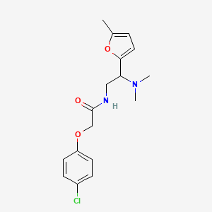 2-(4-chlorophenoxy)-N-[2-(dimethylamino)-2-(5-methylfuran-2-yl)ethyl]acetamide