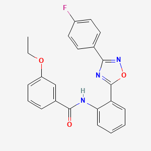 molecular formula C23H18FN3O3 B11315170 3-ethoxy-N-{2-[3-(4-fluorophenyl)-1,2,4-oxadiazol-5-yl]phenyl}benzamide 