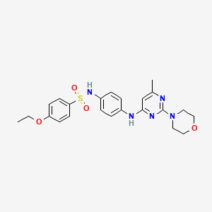 4-ethoxy-N-(4-((6-methyl-2-morpholinopyrimidin-4-yl)amino)phenyl)benzenesulfonamide