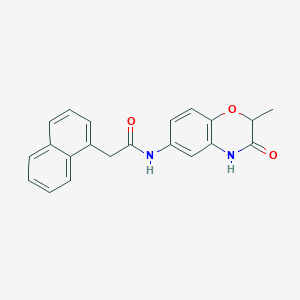 N-(2-methyl-3-oxo-3,4-dihydro-2H-1,4-benzoxazin-6-yl)-2-(naphthalen-1-yl)acetamide