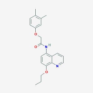 2-(3,4-dimethylphenoxy)-N-(8-propoxyquinolin-5-yl)acetamide