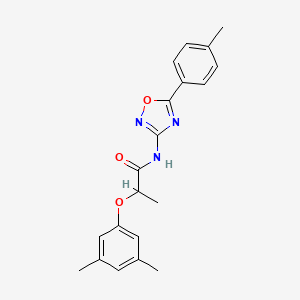 2-(3,5-dimethylphenoxy)-N-[5-(4-methylphenyl)-1,2,4-oxadiazol-3-yl]propanamide