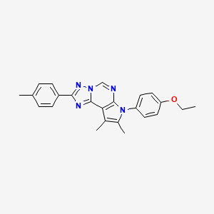 4-[8,9-Dimethyl-2-(4-methylphenyl)-7H-pyrrolo[3,2-E][1,2,4]triazolo[1,5-C]pyrimidin-7-YL]phenyl ethyl ether