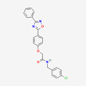 N-(4-chlorobenzyl)-2-[4-(3-phenyl-1,2,4-oxadiazol-5-yl)phenoxy]acetamide