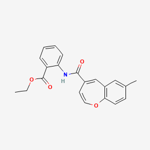 Ethyl 2-{[(7-methyl-1-benzoxepin-4-yl)carbonyl]amino}benzoate