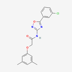 N-[5-(3-chlorophenyl)-1,2,4-oxadiazol-3-yl]-2-(3,5-dimethylphenoxy)acetamide