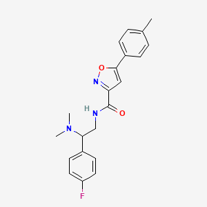 N-[2-(dimethylamino)-2-(4-fluorophenyl)ethyl]-5-(4-methylphenyl)-1,2-oxazole-3-carboxamide