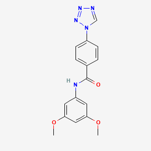 N-(3,5-dimethoxyphenyl)-4-(1H-tetrazol-1-yl)benzamide