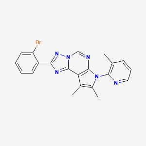 2-(2-Bromophenyl)-8,9-dimethyl-7-(3-methyl-2-pyridyl)-7H-pyrrolo[3,2-E][1,2,4]triazolo[1,5-C]pyrimidine