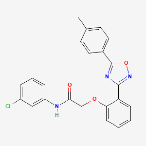 N-(3-chlorophenyl)-2-{2-[5-(4-methylphenyl)-1,2,4-oxadiazol-3-yl]phenoxy}acetamide