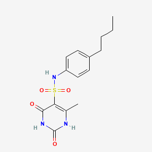 N-(4-butylphenyl)-2-hydroxy-4-methyl-6-oxo-1,6-dihydropyrimidine-5-sulfonamide