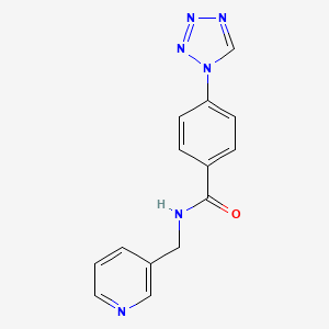 N-(pyridin-3-ylmethyl)-4-(1H-tetrazol-1-yl)benzamide