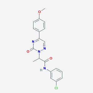 N-(3-chlorophenyl)-2-[5-(4-methoxyphenyl)-3-oxo-1,2,4-triazin-2(3H)-yl]propanamide