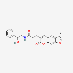 N-(2-hydroxy-2-phenylethyl)-3-(2,3,5-trimethyl-7-oxo-7H-furo[3,2-g]chromen-6-yl)propanamide