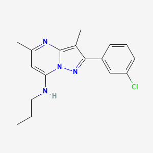 2-(3-chlorophenyl)-3,5-dimethyl-N-propylpyrazolo[1,5-a]pyrimidin-7-amine