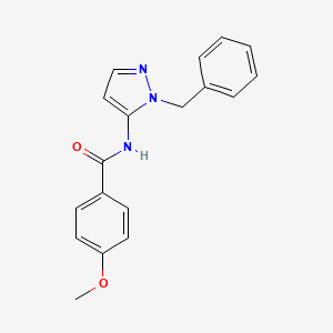 N-(1-benzyl-1H-pyrazol-5-yl)-4-methoxybenzamide