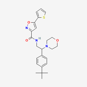 N-[2-(4-tert-butylphenyl)-2-(morpholin-4-yl)ethyl]-5-(thiophen-2-yl)-1,2-oxazole-3-carboxamide