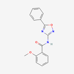 2-methoxy-N-(5-phenyl-1,2,4-oxadiazol-3-yl)benzamide