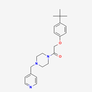 2-(4-Tert-butylphenoxy)-1-[4-(pyridin-4-ylmethyl)piperazin-1-yl]ethanone