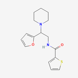 N-[2-(furan-2-yl)-2-(piperidin-1-yl)ethyl]thiophene-2-carboxamide