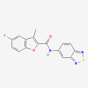 N-(2,1,3-benzothiadiazol-5-yl)-5-fluoro-3-methyl-1-benzofuran-2-carboxamide