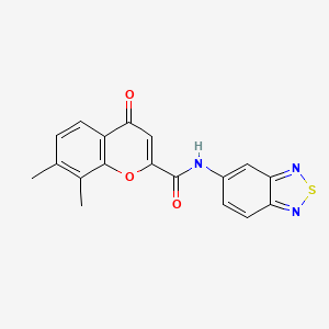 N-(2,1,3-benzothiadiazol-5-yl)-7,8-dimethyl-4-oxo-4H-chromene-2-carboxamide