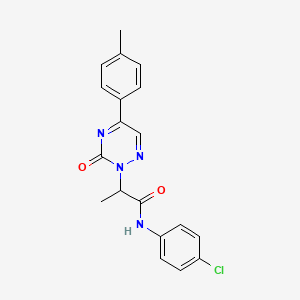 N-(4-chlorophenyl)-2-[5-(4-methylphenyl)-3-oxo-1,2,4-triazin-2(3H)-yl]propanamide