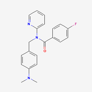 N-[4-(dimethylamino)benzyl]-4-fluoro-N-(pyridin-2-yl)benzamide