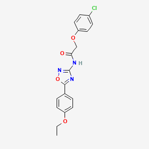 molecular formula C18H16ClN3O4 B11315927 2-(4-chlorophenoxy)-N-[5-(4-ethoxyphenyl)-1,2,4-oxadiazol-3-yl]acetamide 