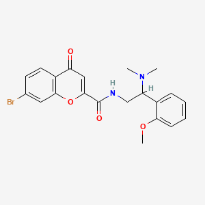 7-bromo-N-[2-(dimethylamino)-2-(2-methoxyphenyl)ethyl]-4-oxo-4H-chromene-2-carboxamide