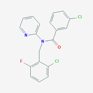 3-chloro-N-(2-chloro-6-fluorobenzyl)-N-(pyridin-2-yl)benzamide