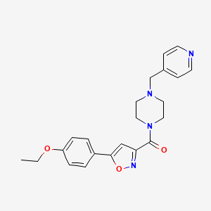 [5-(4-Ethoxyphenyl)-1,2-oxazol-3-yl][4-(pyridin-4-ylmethyl)piperazin-1-yl]methanone