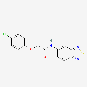 N-(2,1,3-benzothiadiazol-5-yl)-2-(4-chloro-3-methylphenoxy)acetamide