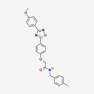 2-{4-[3-(4-methoxyphenyl)-1,2,4-oxadiazol-5-yl]phenoxy}-N-(4-methylbenzyl)acetamide