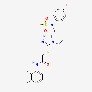 N-(2,3-dimethylphenyl)-2-[(4-ethyl-5-{[(4-fluorophenyl)(methylsulfonyl)amino]methyl}-4H-1,2,4-triazol-3-yl)sulfanyl]acetamide